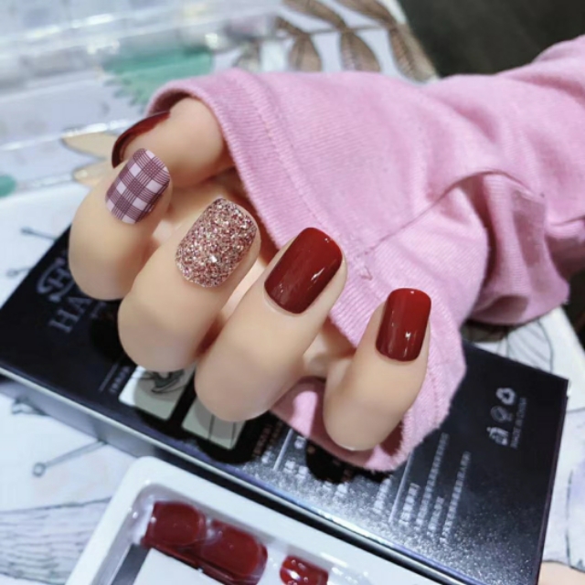 美甲贴教程视频,美甲贴款式图片