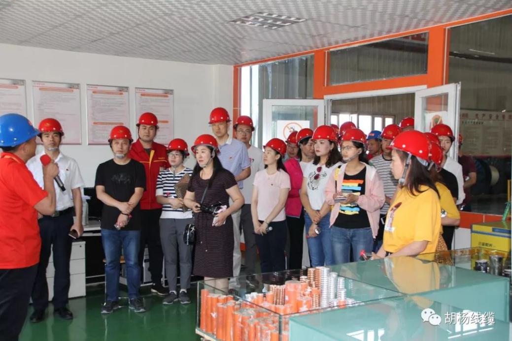 欢迎*疆新**自治区市场监督管理局领导莅临胡杨线缆公司交流学习