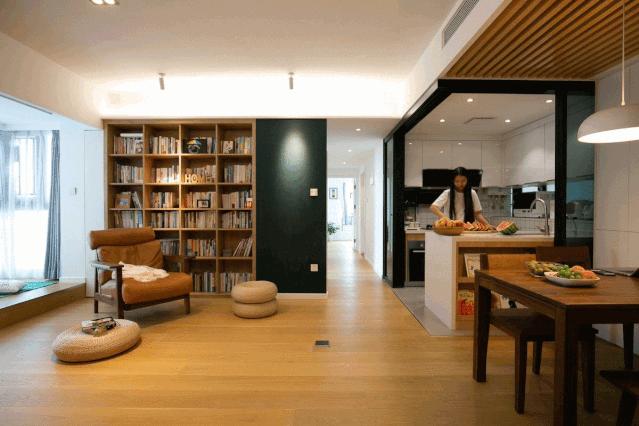 速来学习！深圳99㎡小三居改造，可塞大冰箱、超多收纳，太值了