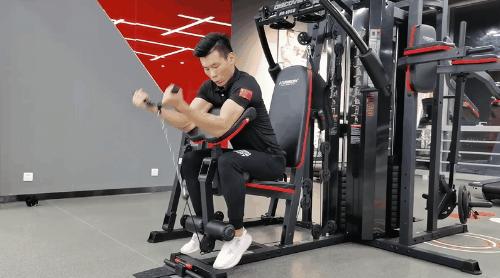 健身房健身器材训练全套,健身房肌肉训练器材视频