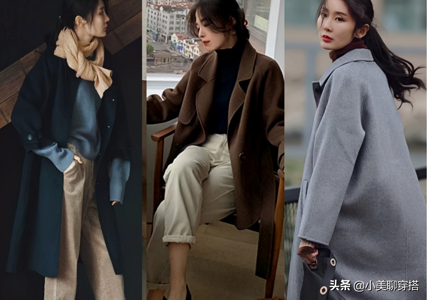 秋冬文艺小清新风穿搭,慵懒风冬日穿搭高级