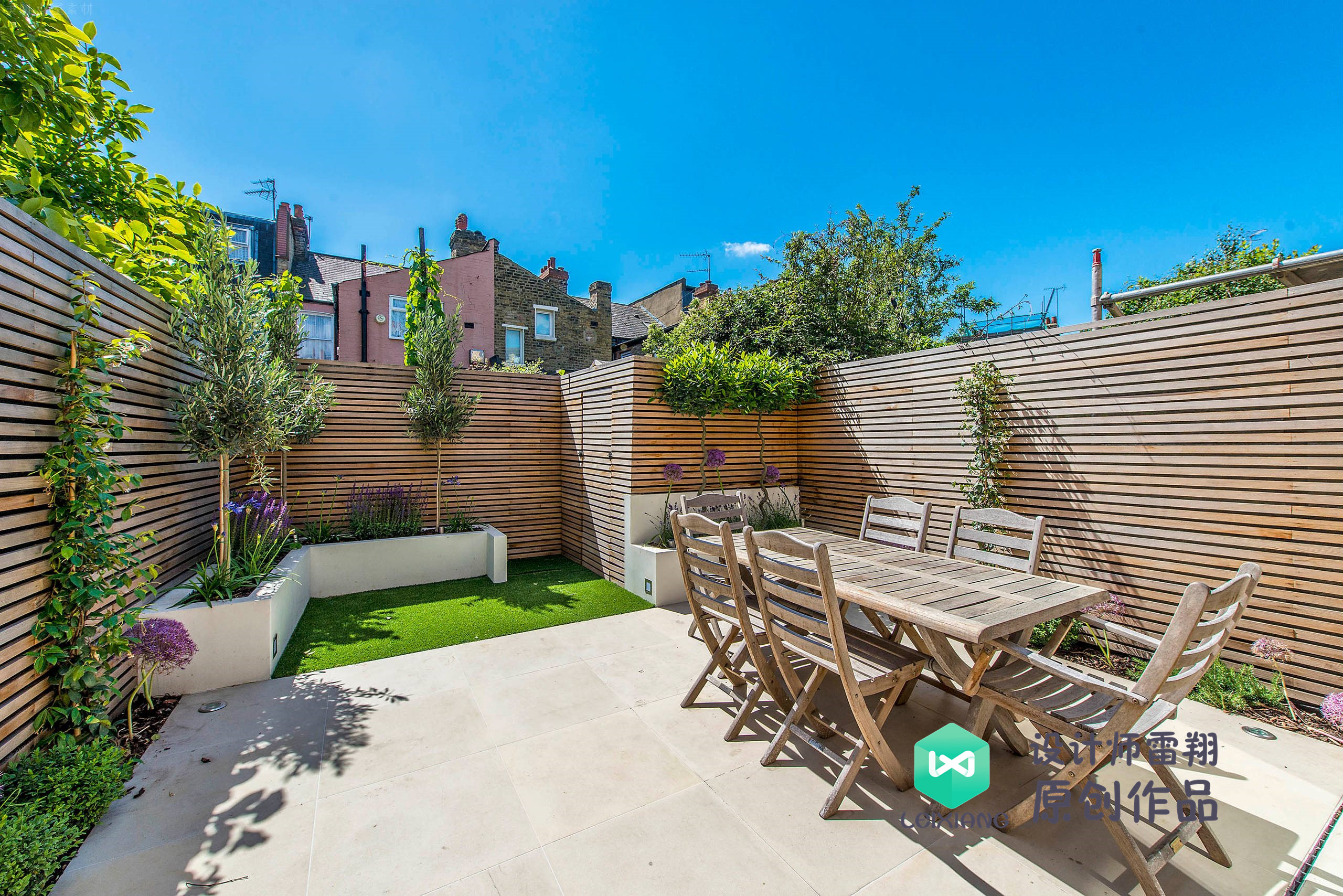 庭院防腐木颜色搭配效果图,庭院怎么铺装防腐木