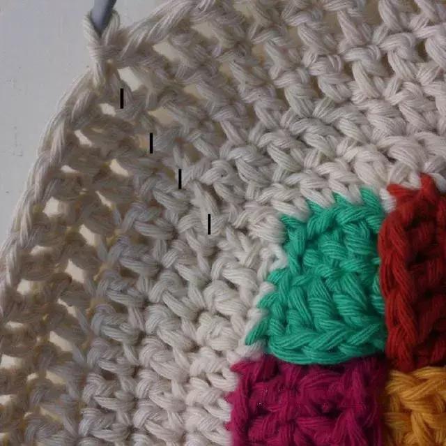 钩针汽车坐垫的编织教程,方形椅子坐垫钩针教程