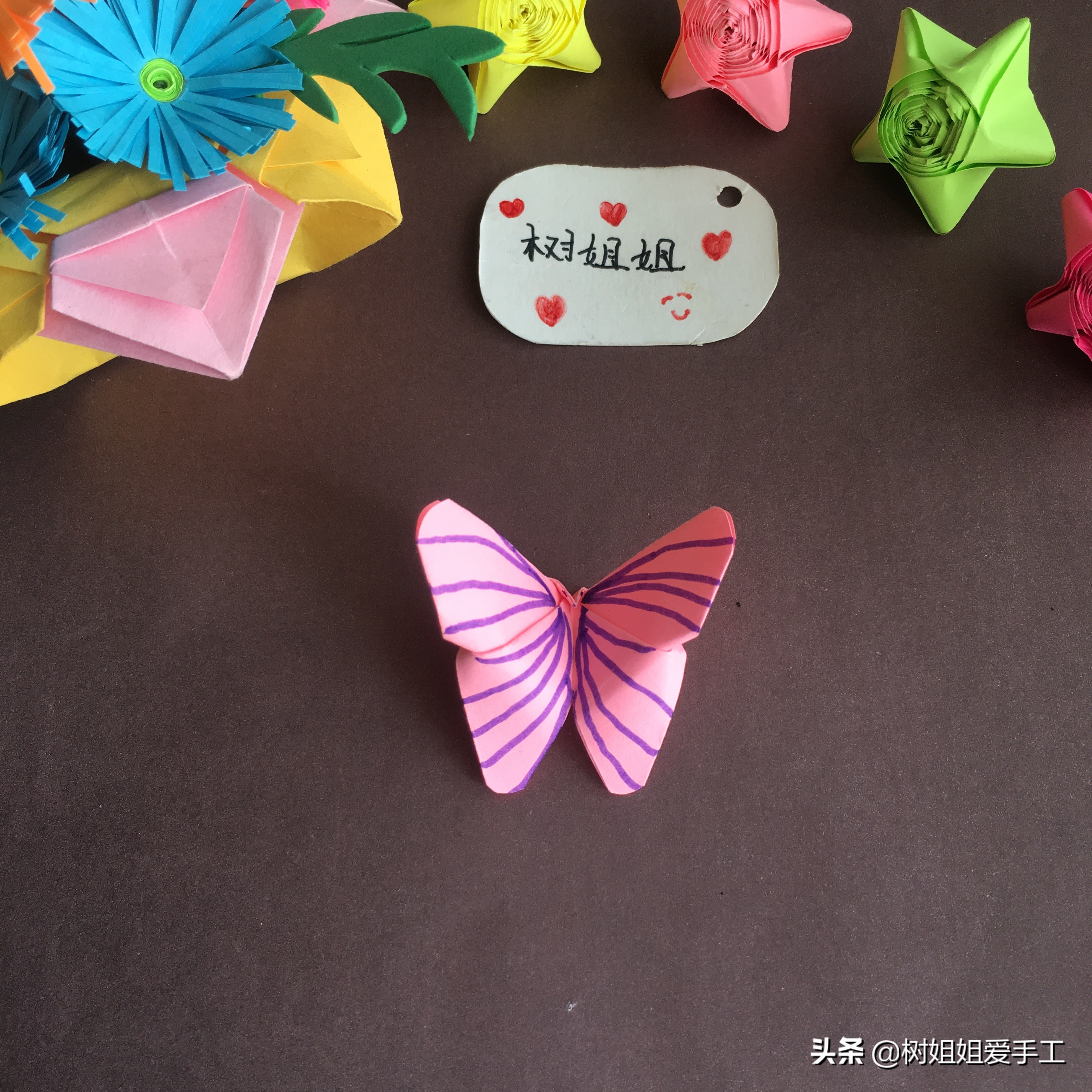 正方形纸折纸视频折蝴蝶书签,蝴蝶折纸怎么折