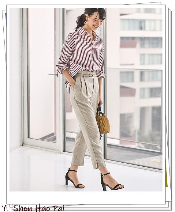 高端麻料抗起皱亚麻裤女,不起皱的亚麻裤阔腿裤