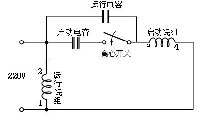 单相电机正反转接线图,电工入门教学单相电机