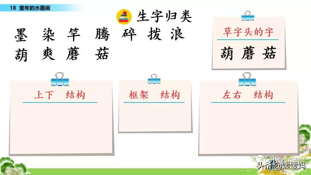 三年级18童年的水墨画优秀作文,童年的水墨画三年级下册课堂笔记