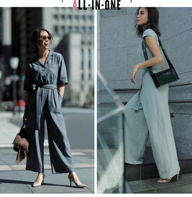 背带连体裤减龄增气质 (夏季气质减龄大码连体裤)