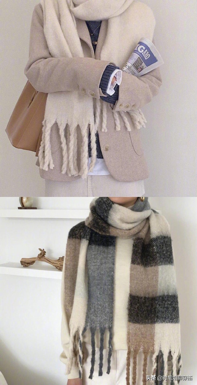 冬季围巾流行9种系法,教你几种围巾的巧妙用法