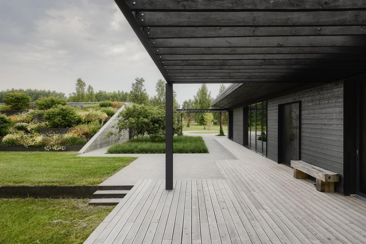 一层现代风格自建房养老,东欧老房子