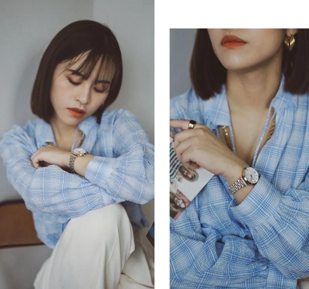 基础款单品搭出时髦感,基本款穿出时髦感