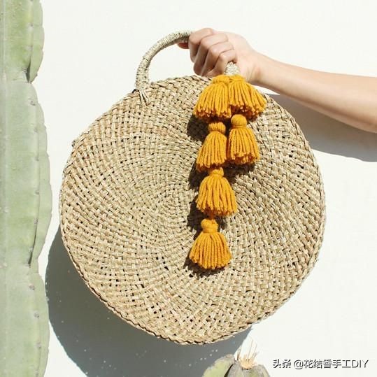 好看的毛线编织小包包,春天里的小包包