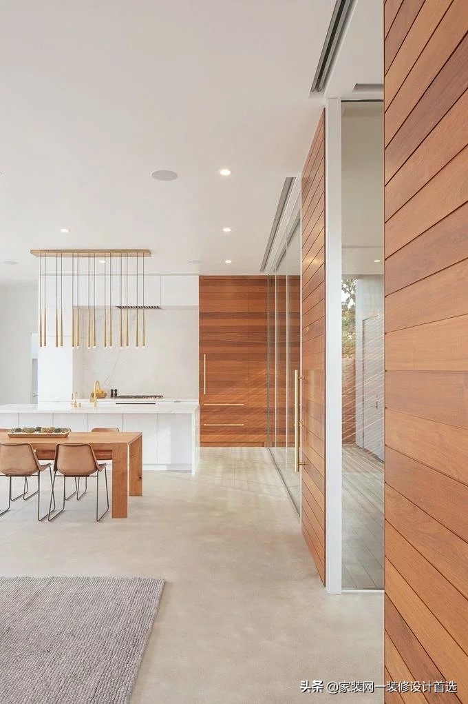 木饰面极简效果,木饰面美学