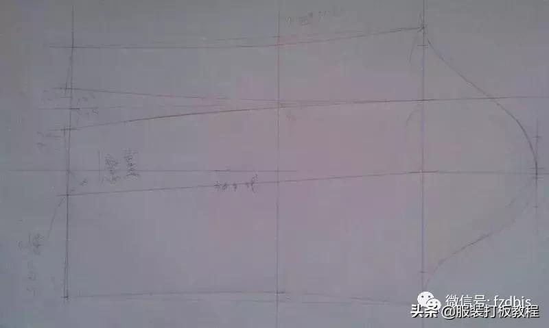 一片袖变两片袖子画法详解纸样,服装各种袖型打版方法