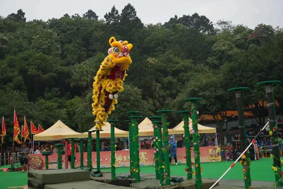 2017番禺汀根龙狮团比赛,番禺区沙头街汀根村龙狮团