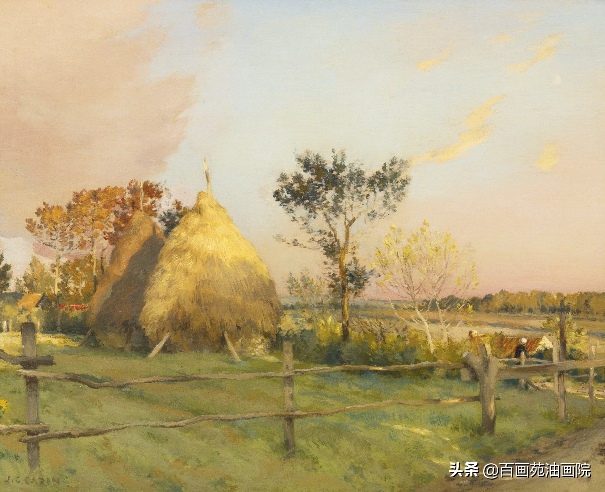 风景油画高清大图,风景油画视频教程