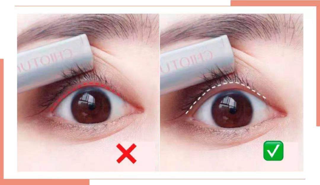 下眼线怎么画不显脏不晕妆,眼线怎么画不戴美瞳都显大