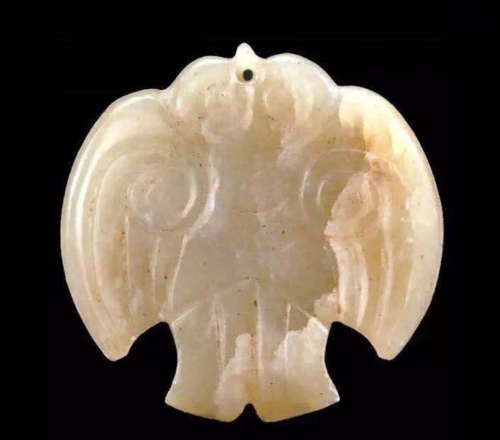 古玉凤鸟各时期特征,凤鸟图案的清代古玉