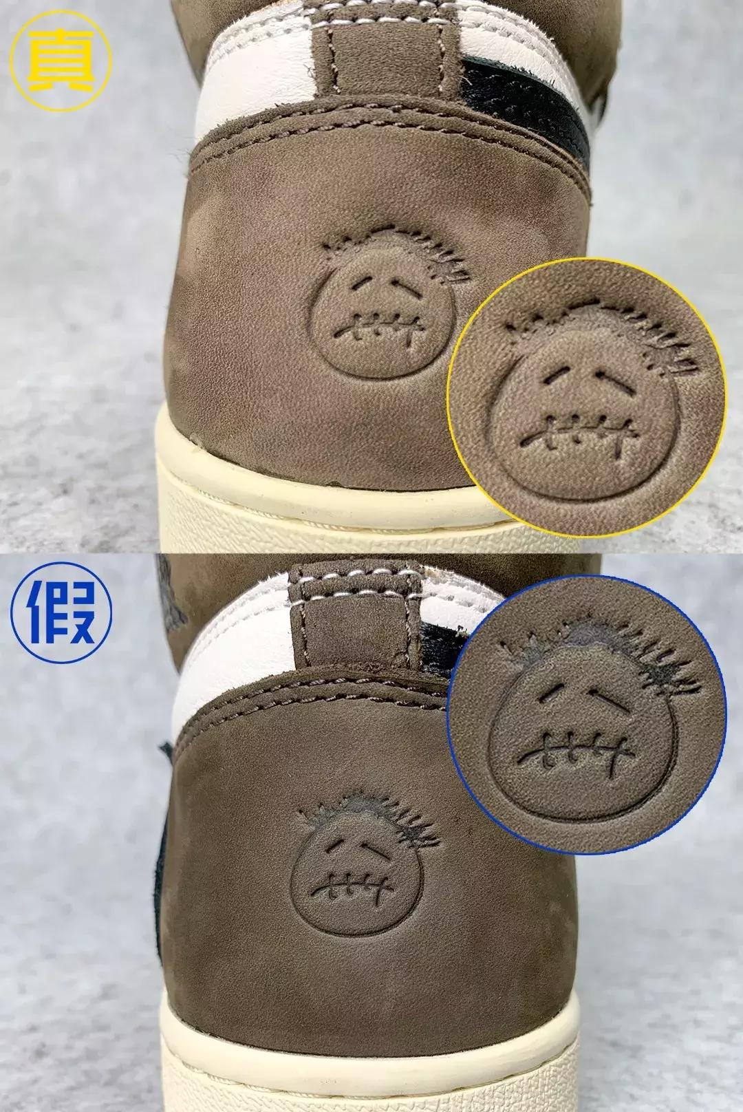 aj1小倒钩一秒分辨真假,aj1小倒钩真假对比