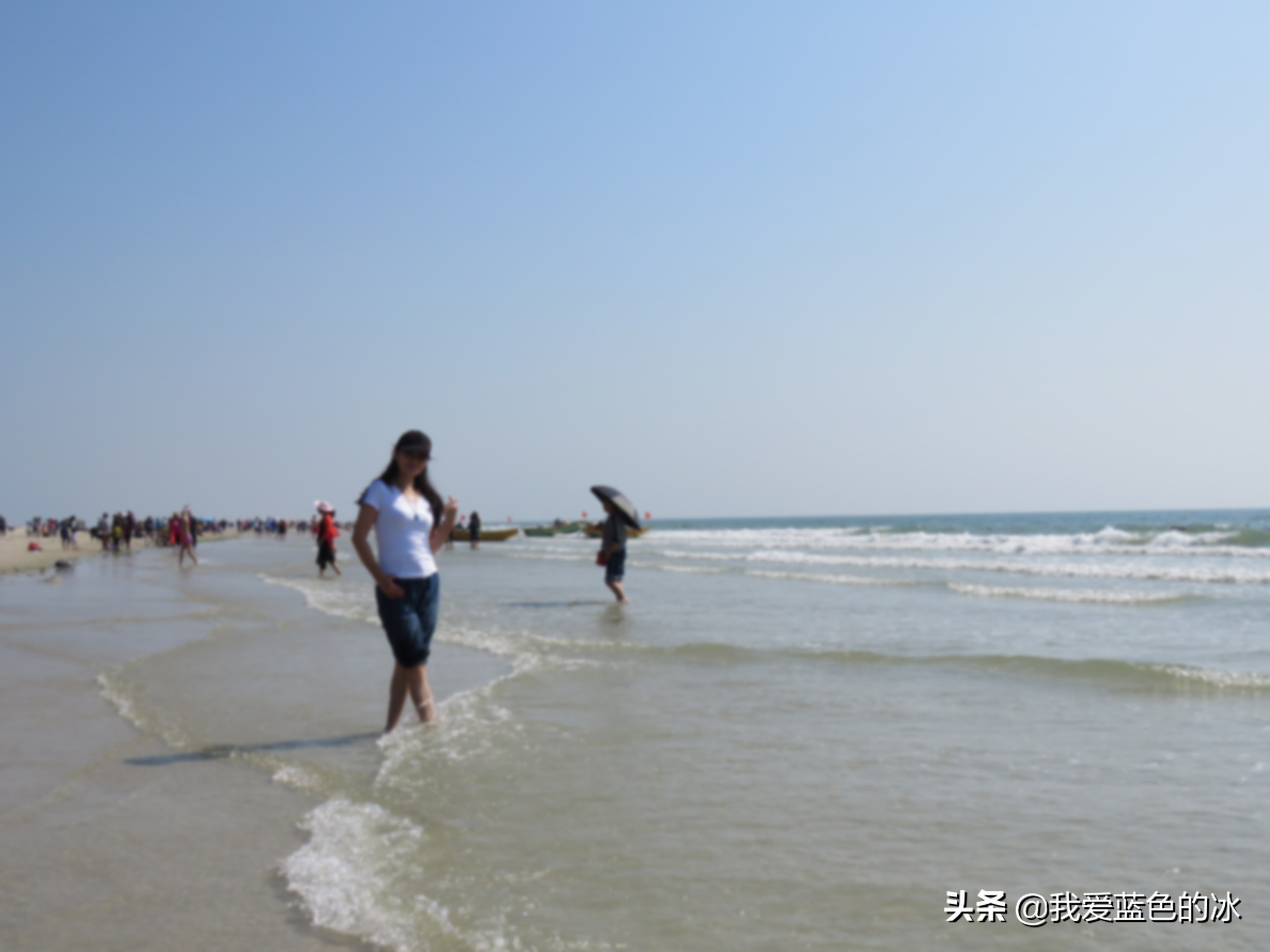 北海暖如春银滩游,北海银滩体验踏浪的感觉