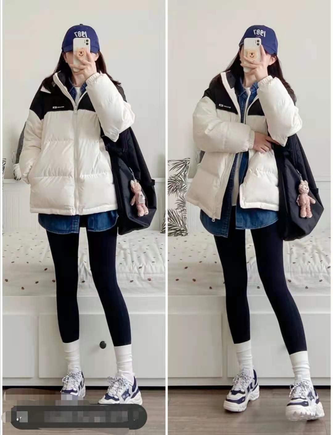 高贵气质羽绒服穿搭高级感,50-60妈妈短款羽绒服穿搭