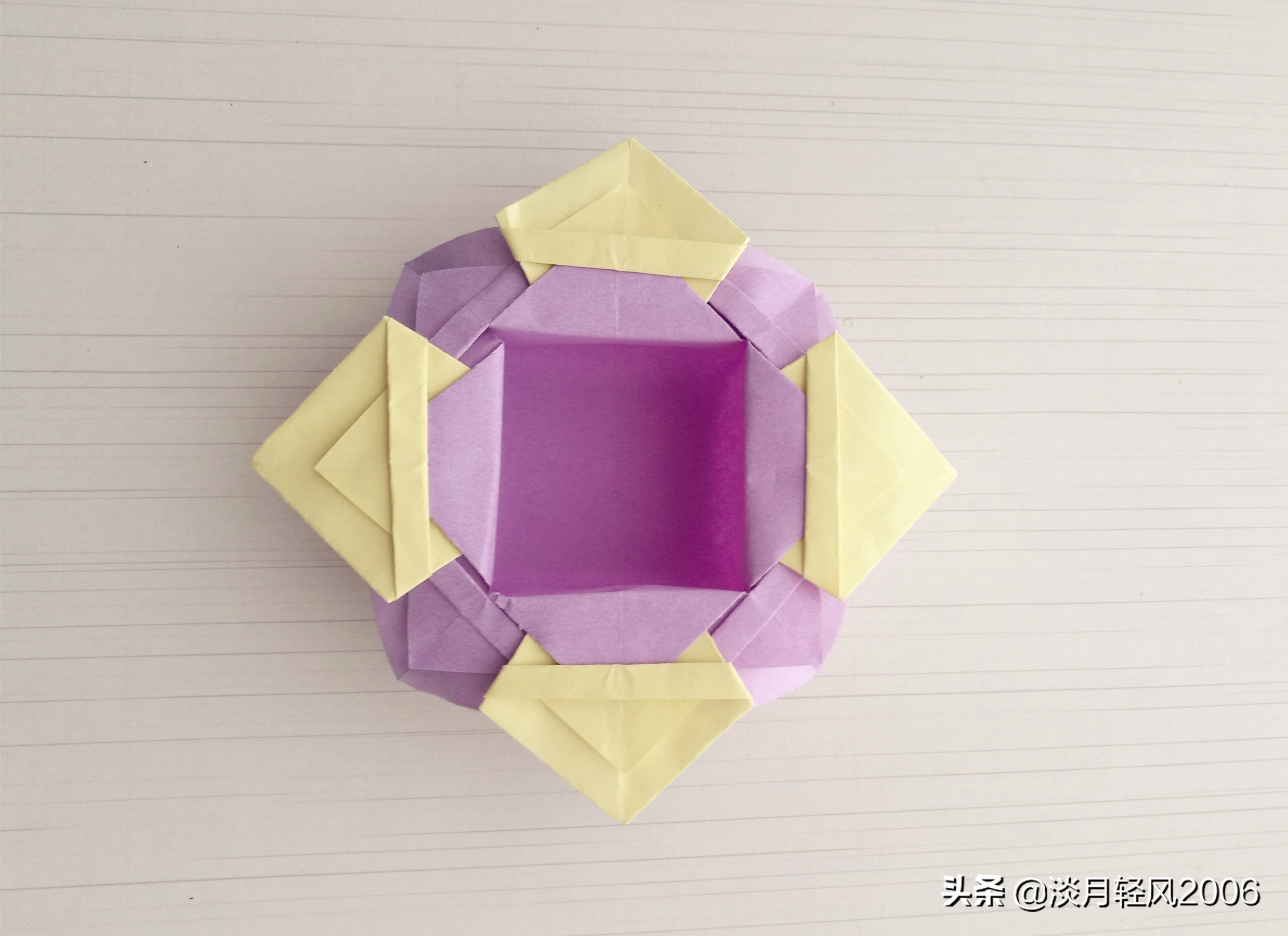 手工DIY制作花篮,简单折少女心的手工