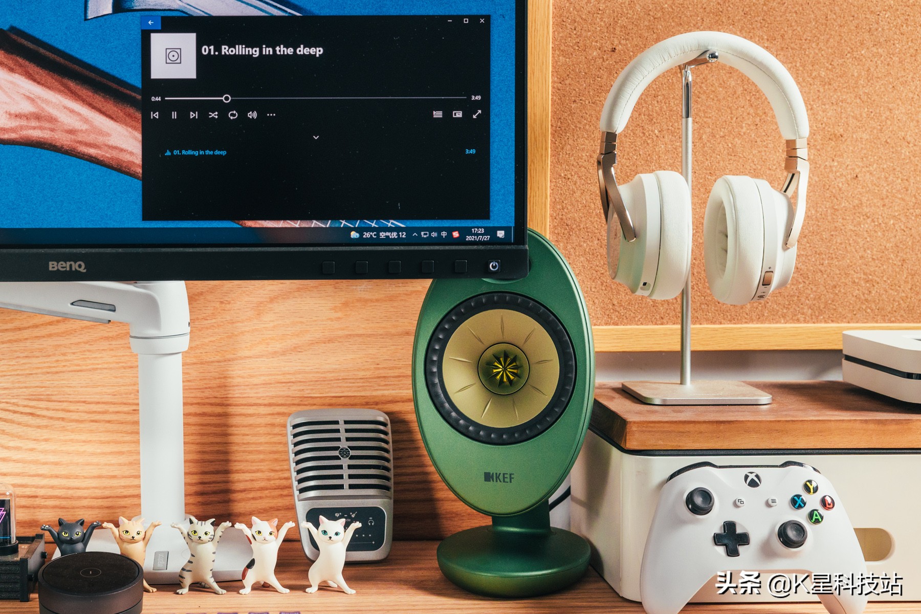 花2K为工作室准备了造型奇特的蛋，KEFEGGDUO有源桌面音箱值吗？