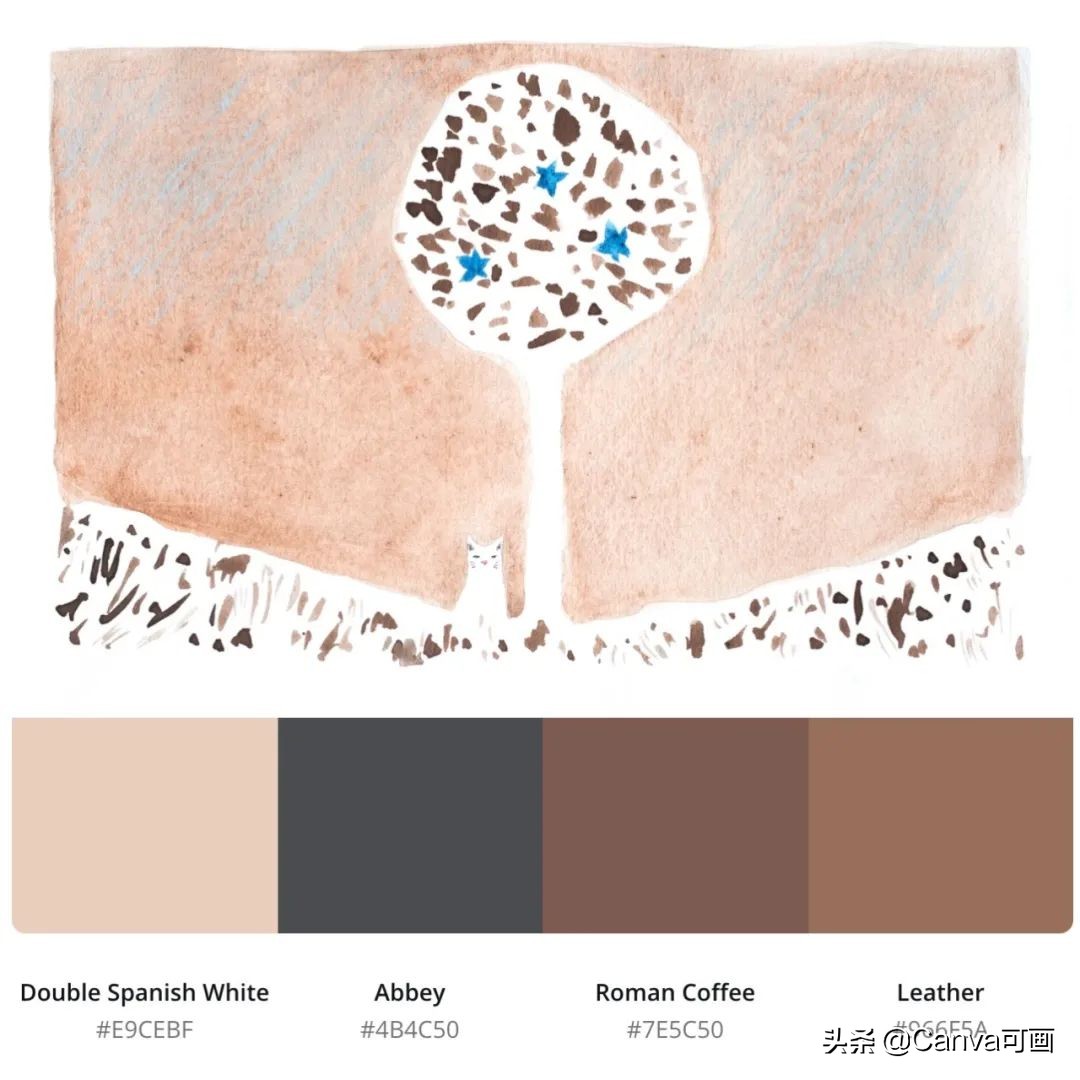 秋天配色插画秋高气爽,秋季高清插画