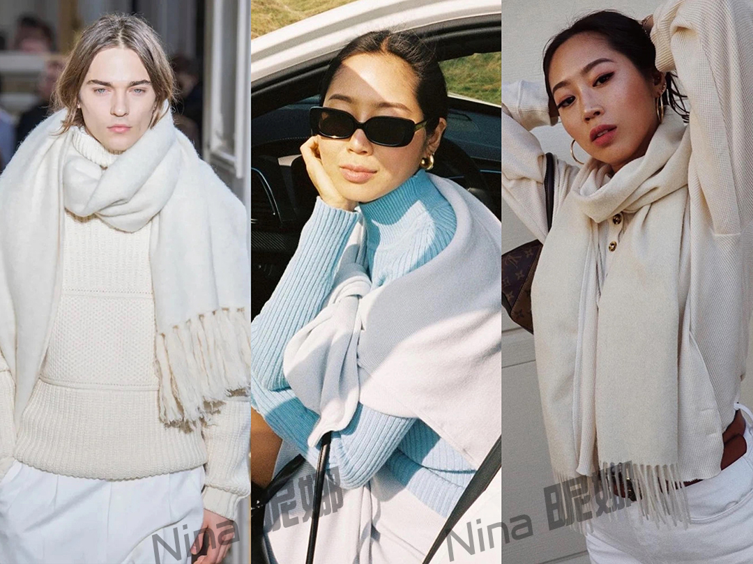 秋冬围巾这样戴就很简单实用了,冬季围巾简单又好看的系法