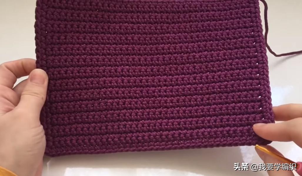 冰丝线钩织斜挎小包包,织女手工包包