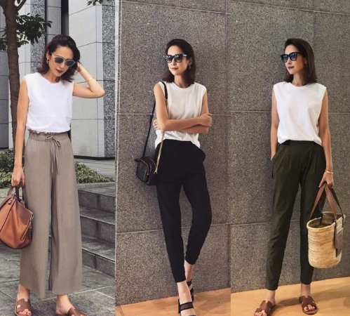 2019夏日本四十岁女人穿搭,中年女性夏天就应该这么穿