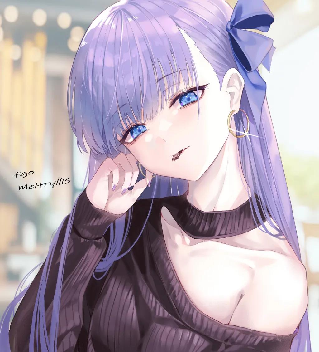 好看的二次元插画,美图壁纸风景二次元少女