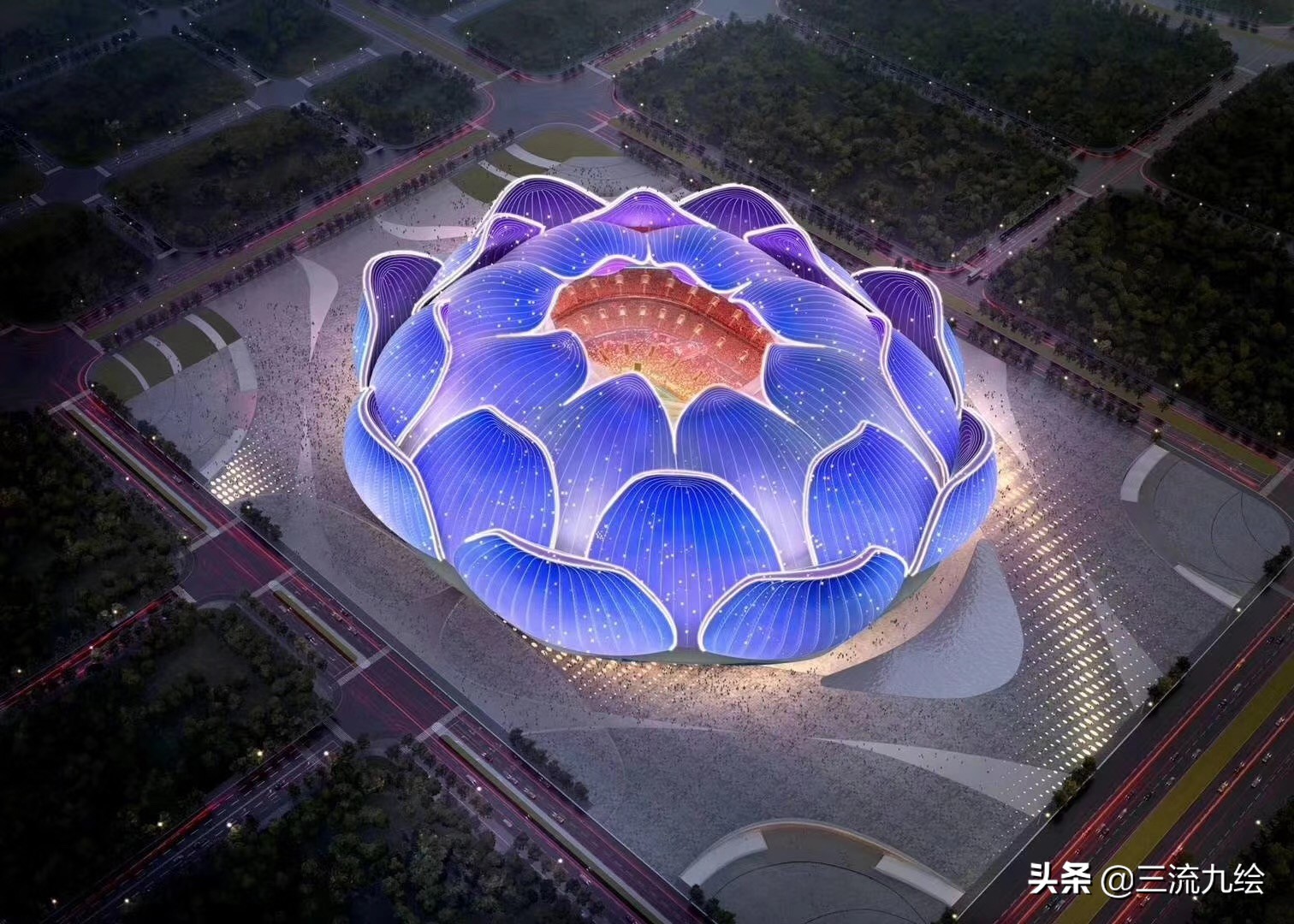 球迷朝圣地,恒大10万人新足球场效果图
