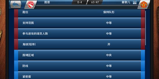 实况足球弗格森442,实况足球战略