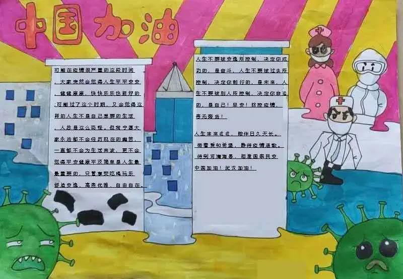 e起助力同心战役手抄报,e起战疫征集