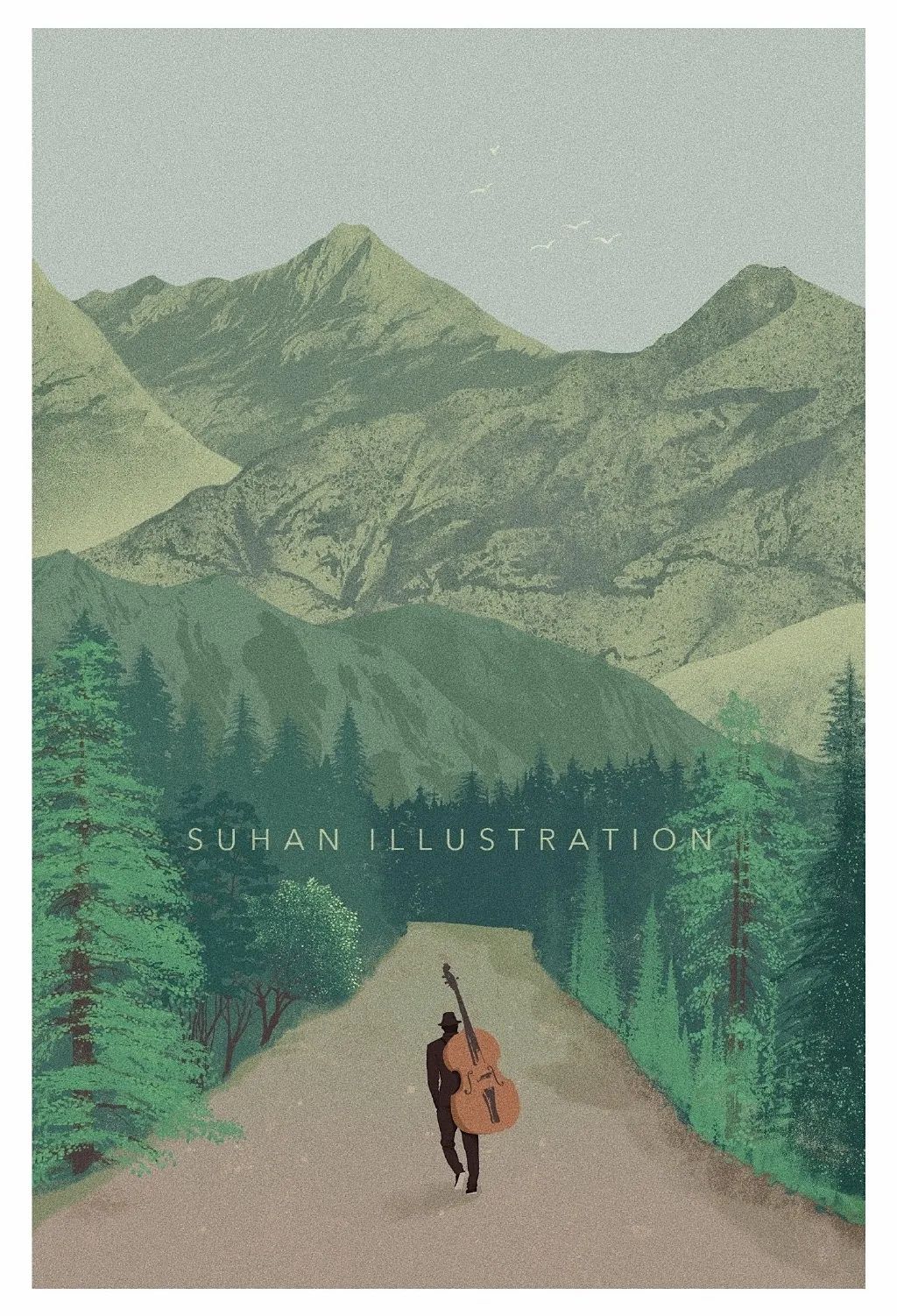 90年代画风的插画师,90后插画师画出美丽乡村