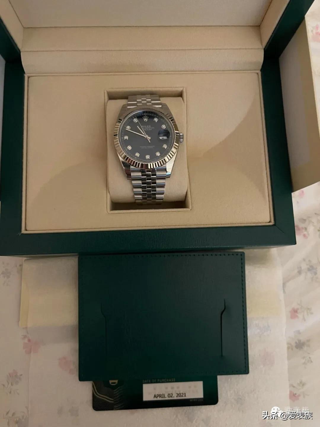 劳力士日志41蓝盘罗马数字,劳力士蓝盘41日志真假对比