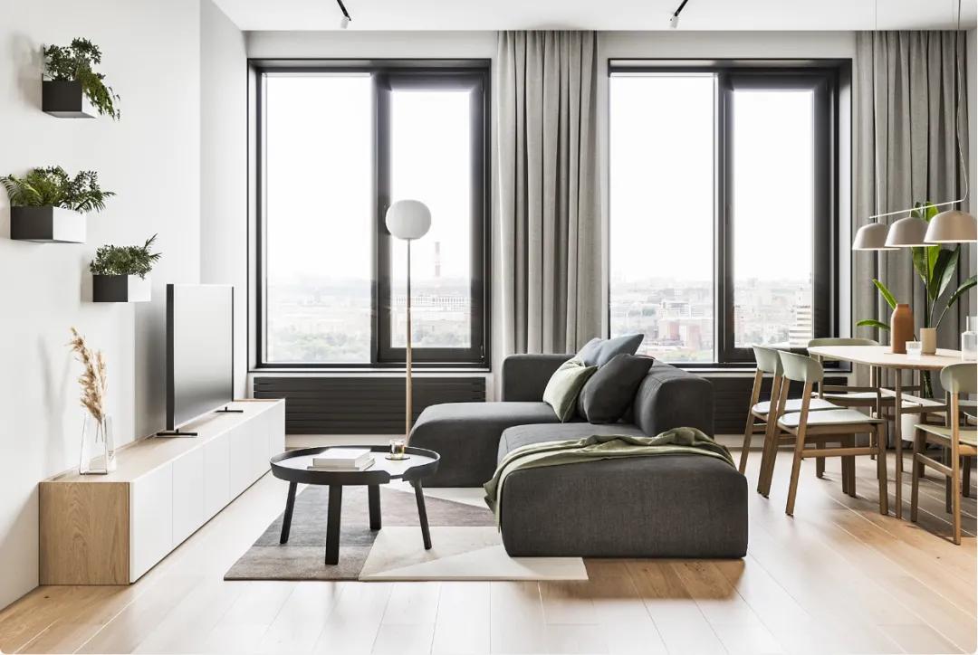 64㎡两房一厅的小空间设计，清新舒适，看完想把家里砸了