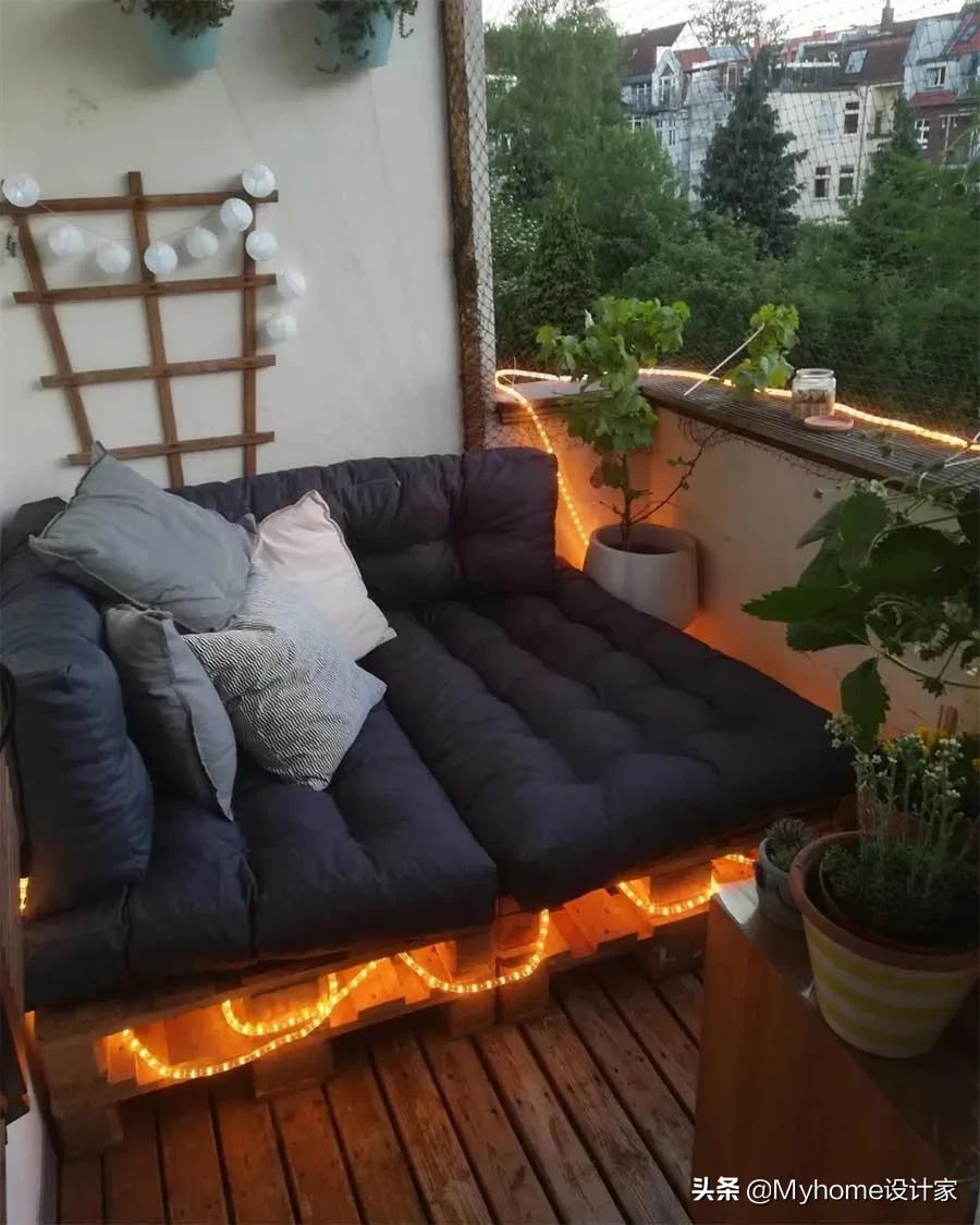 设计师家高颜值阳台极简设计,不靠墙大阳台怎么设计