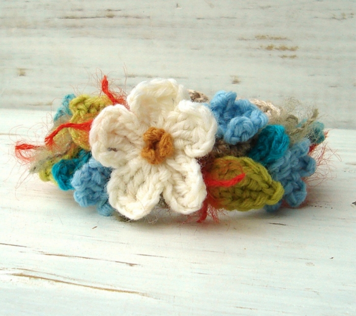 创意手链钩织,别致足金编织手链女款