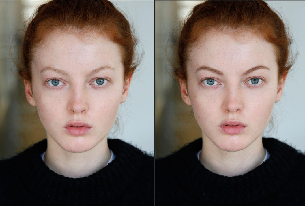 ps素颜化妆教程,ps眉毛快速调整漂亮