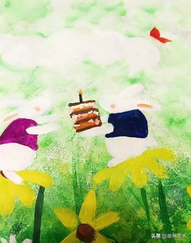 「创意水粉教案」公园里的一抹绿