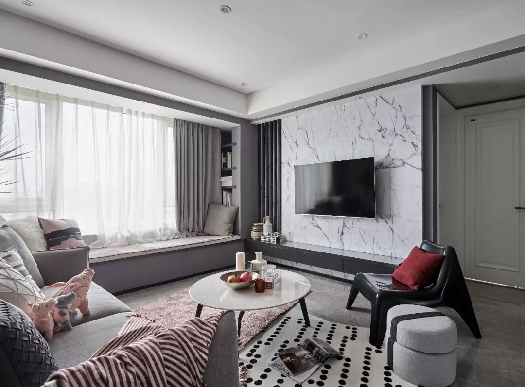 灰调极简风格的公寓,单身公寓高级灰墙面轻奢风格装修