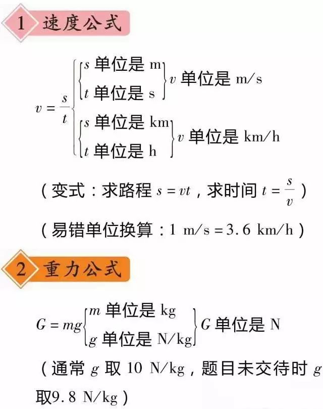 中考物理知识点2022电子版,中考物理知识点归纳最新完整版