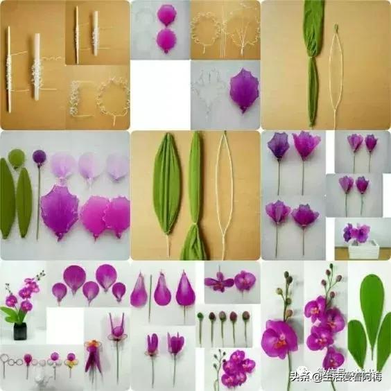 丝袜缠花做法,手工缠丝花朵制作方法