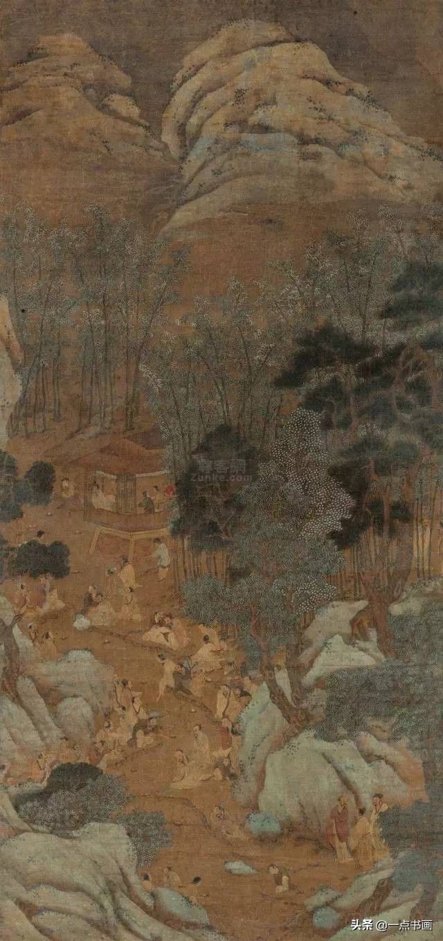 明仇英拍卖60亿的作品,明仇英桃源仙境图临摹