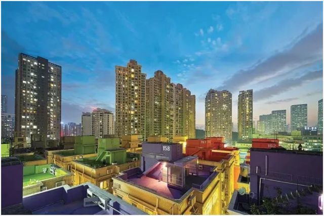 深圳水围柠盟人才公寓,深圳城中村握手楼