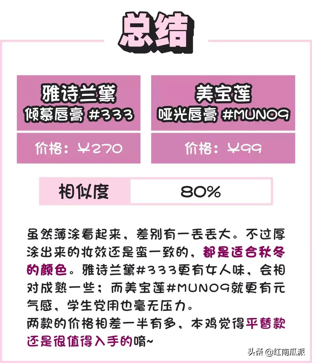 盘点不踩雷的大牌平替口红,口红平替推荐排行榜前十名