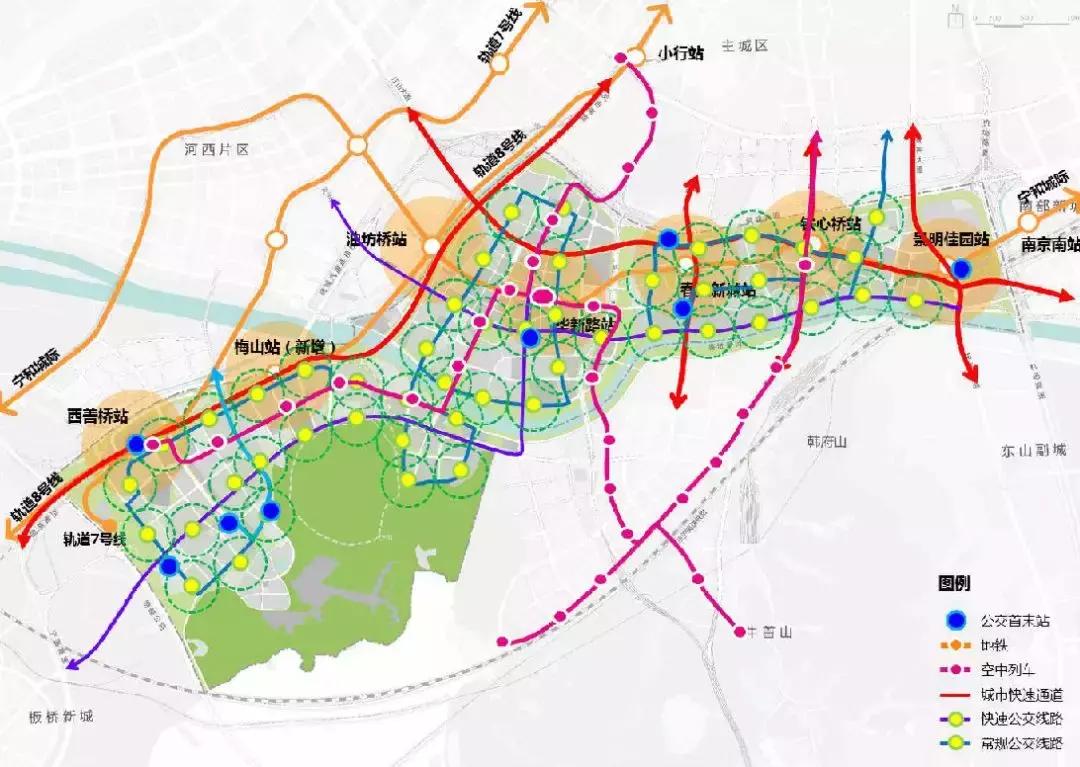 南京科创城规划,南京河西与河西南
