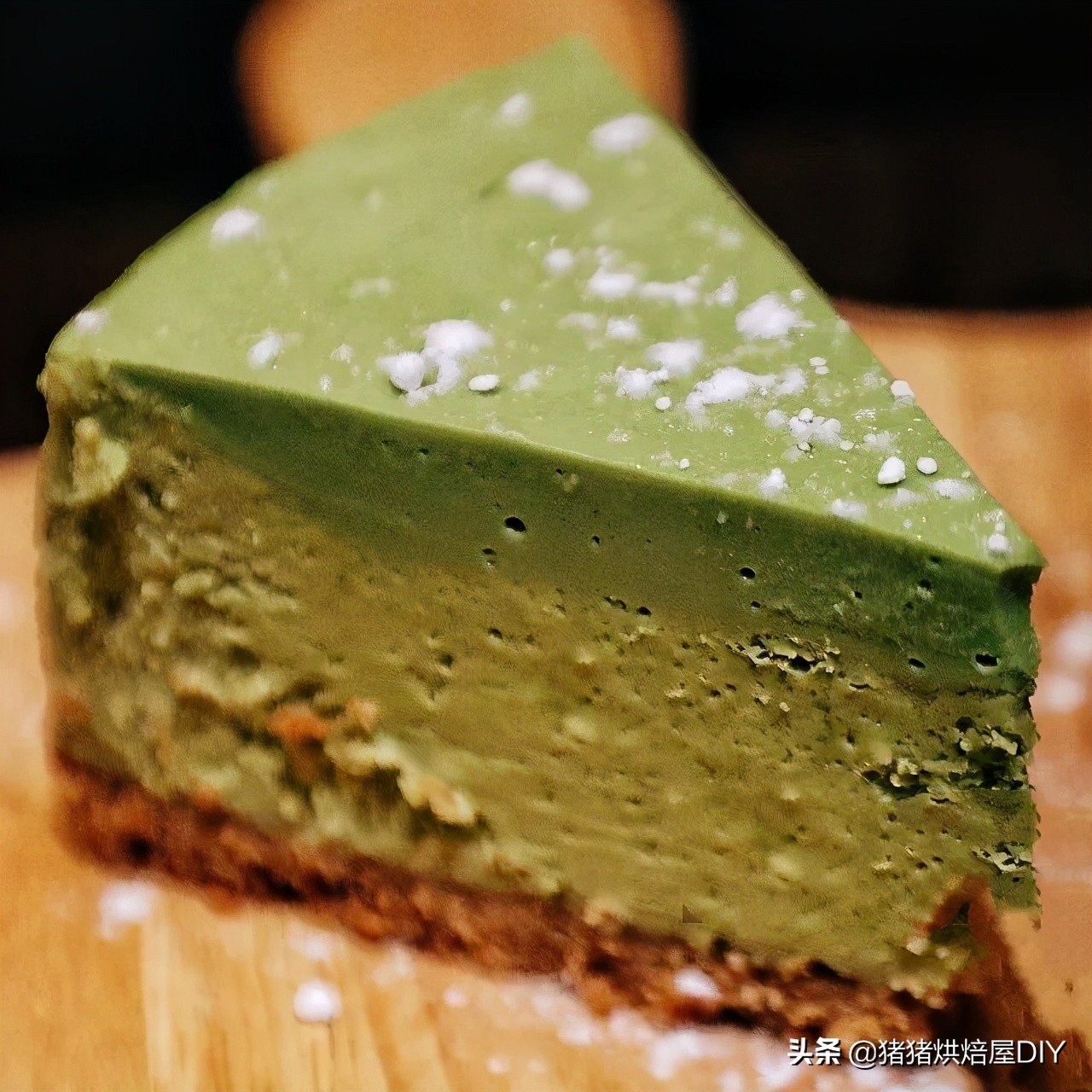 清爽冰凉蛋糕,学做抹茶冻芝士蛋糕